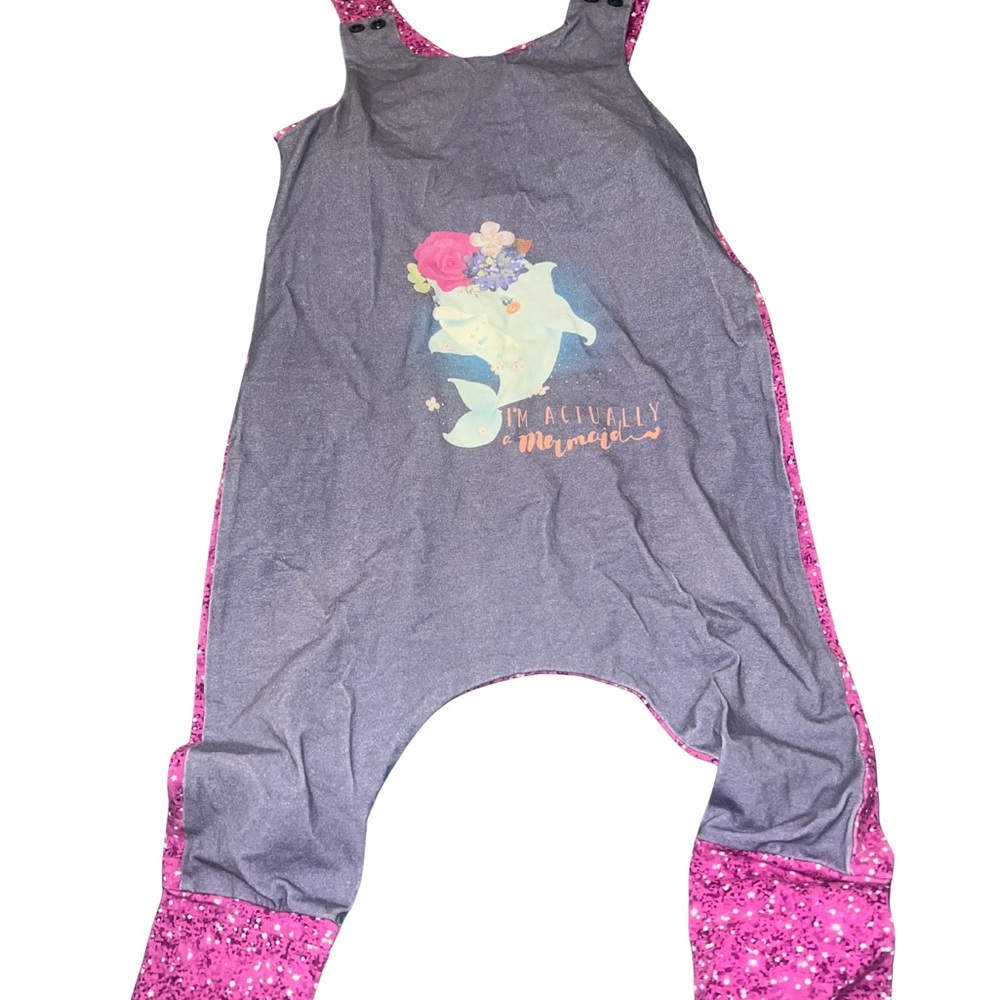 12-18 month “I’m actually a mermaid” Graphic Jumpsuit